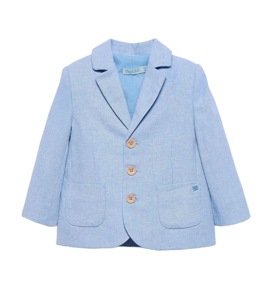 Blazer i linblanding himmelblå