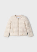 Vattert jakke beige