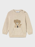 Genser med bamse i ullblanding