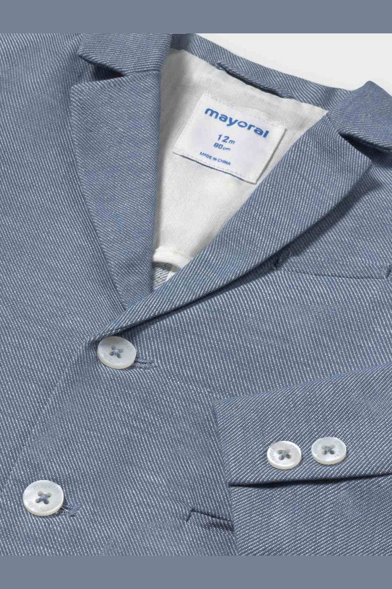 Blazer linblanding blå