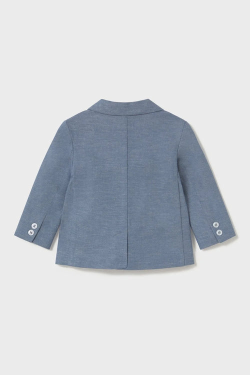 Blazer linblanding blå
