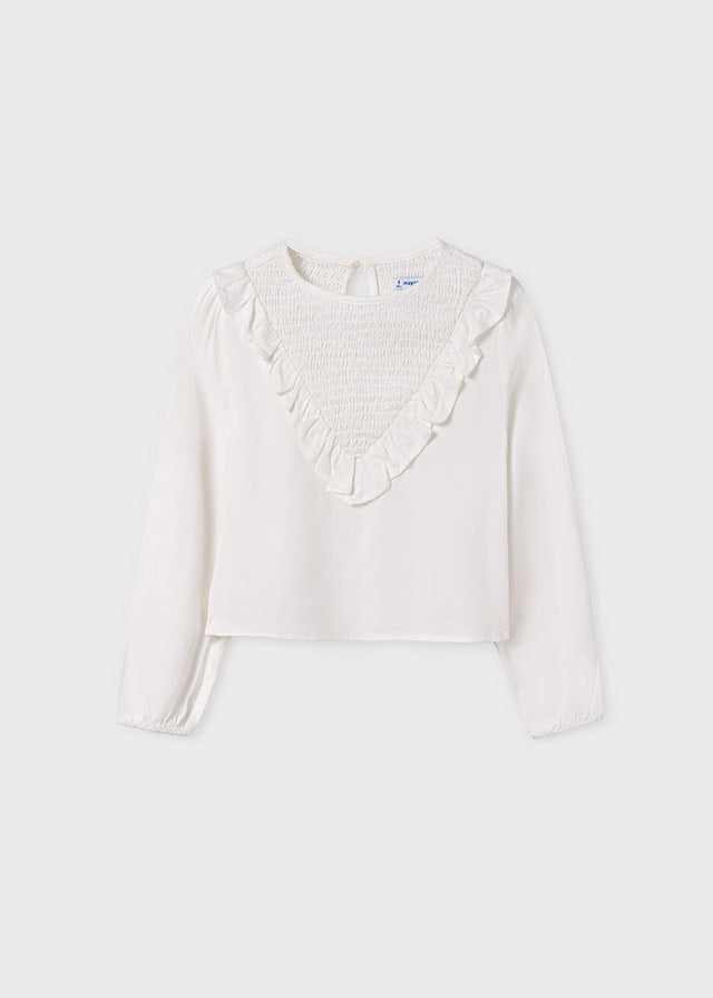Hvit bluse