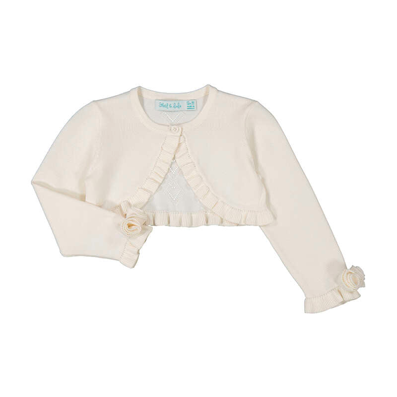 Bolero med blomsterdetalj