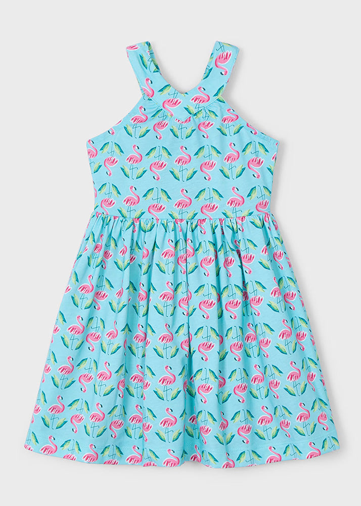 Kjole flamingoprint