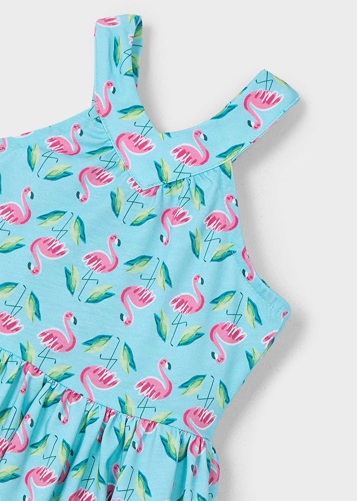 Kjole flamingoprint