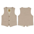Vest i linblanding Camel