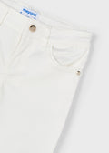 Satin jeans hvit