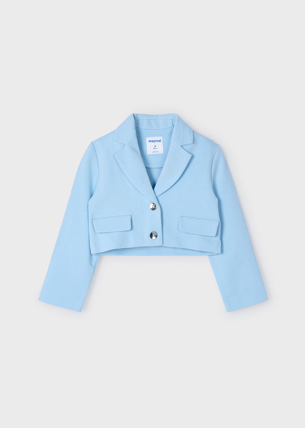 Kort blazer himmelblå