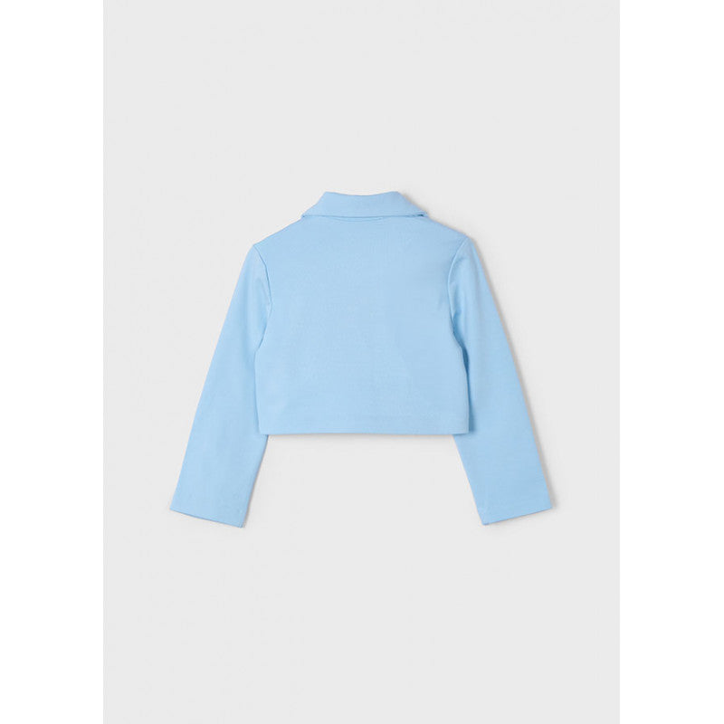 Kort blazer himmelblå