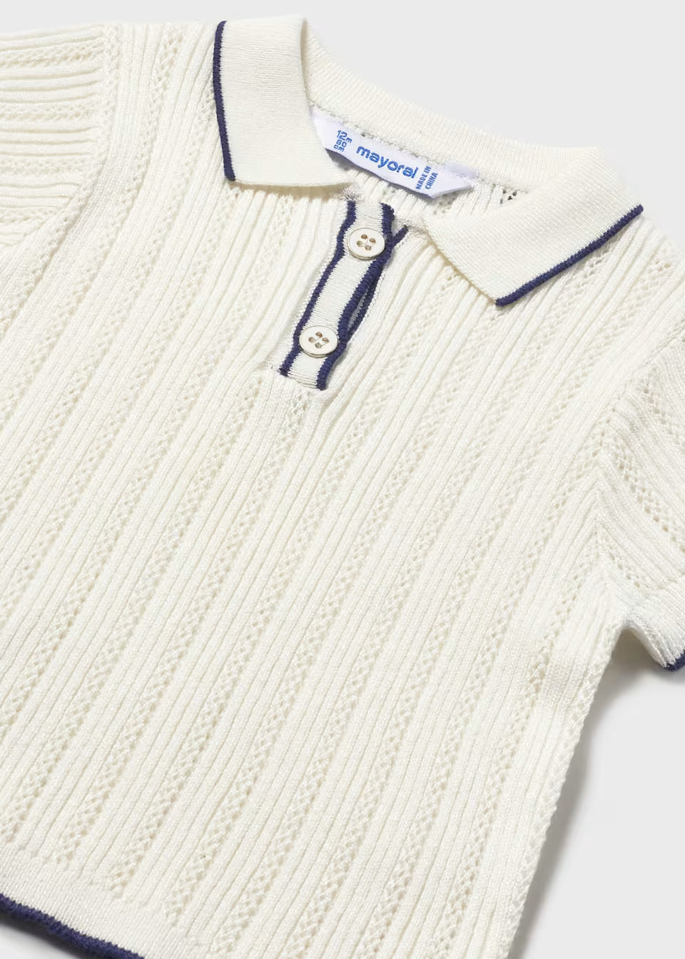 Knit polo shirt baby