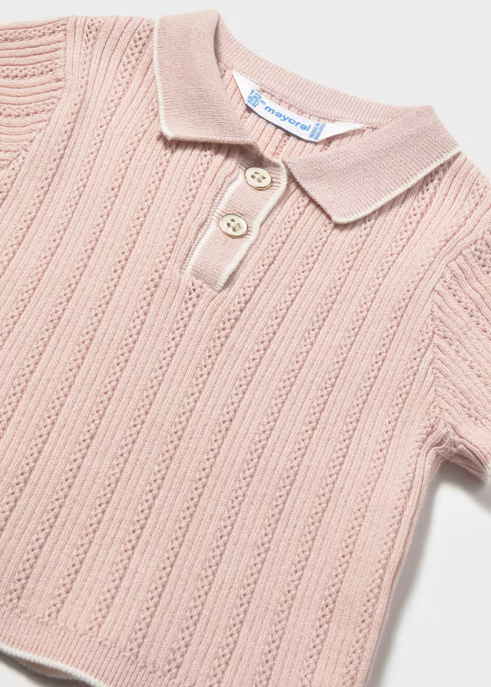 Knit polo shirt baby