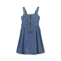 Girl denim zip dress