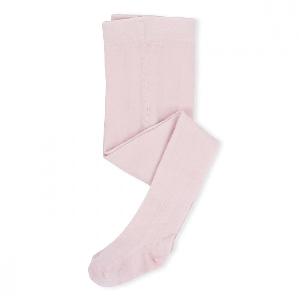 Ullstrømpebukse Med Mønster Rosa