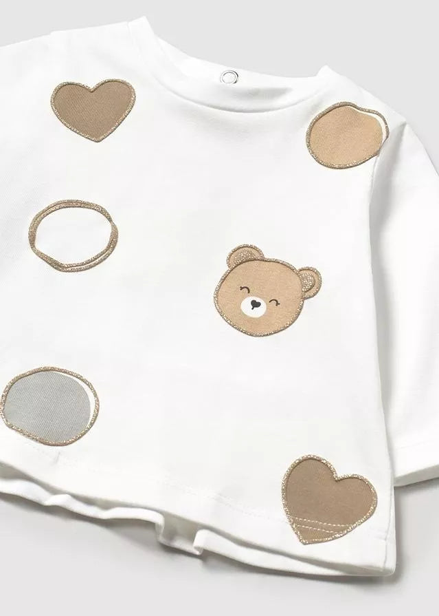 Bomullsgenser med bamseprint
