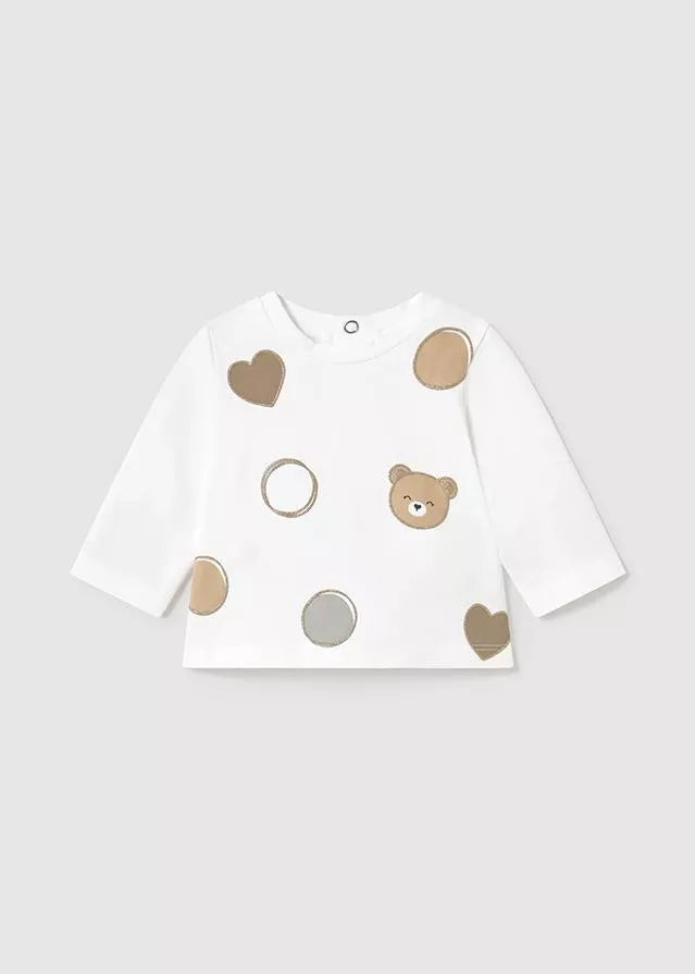 Bomullsgenser med bamseprint