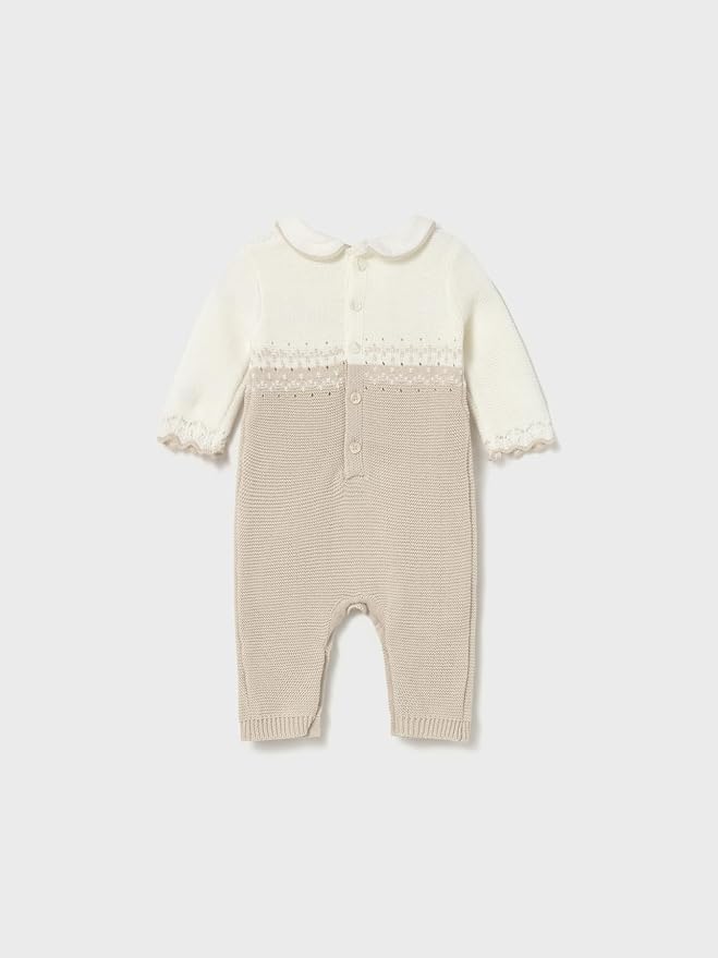 Heldress med krage beige
