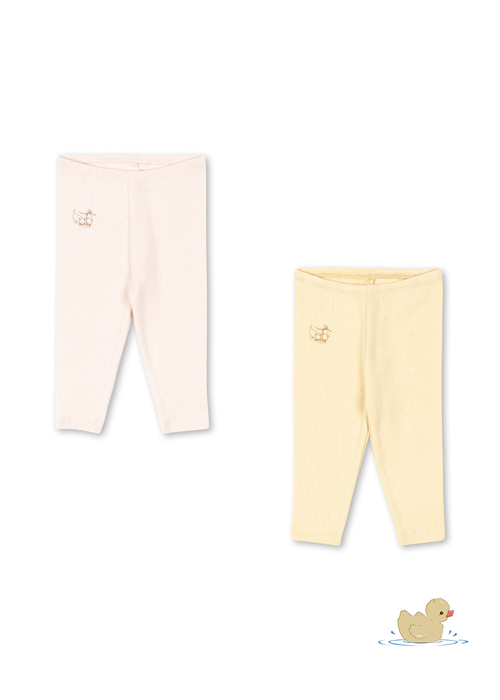 Perla 2-pk Pants Banana Crepe/Creole Pink