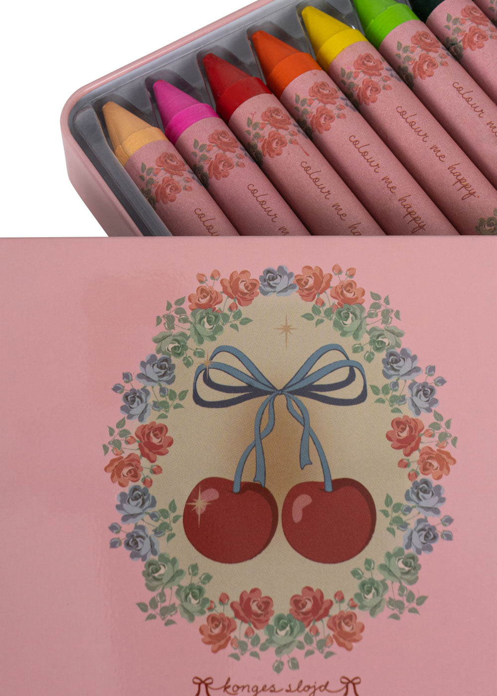 Crayons Bees Wax Cherry Bow