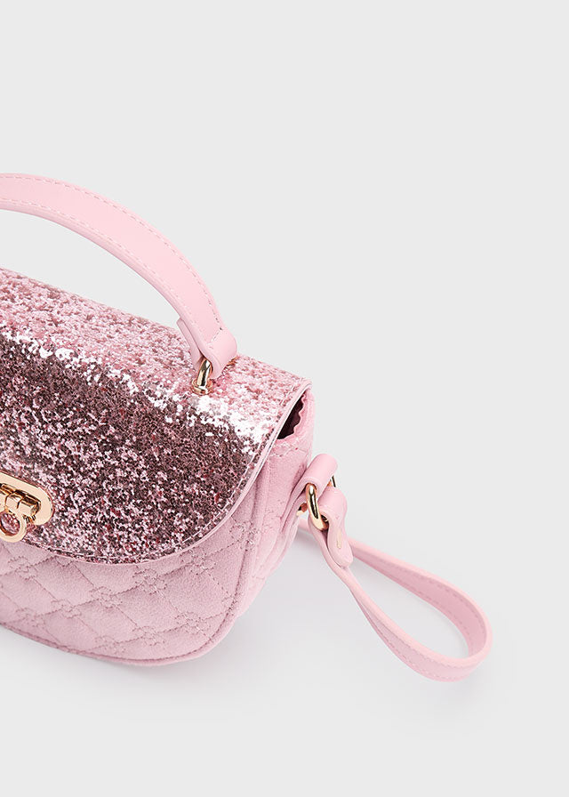 Veske med glitter rosa