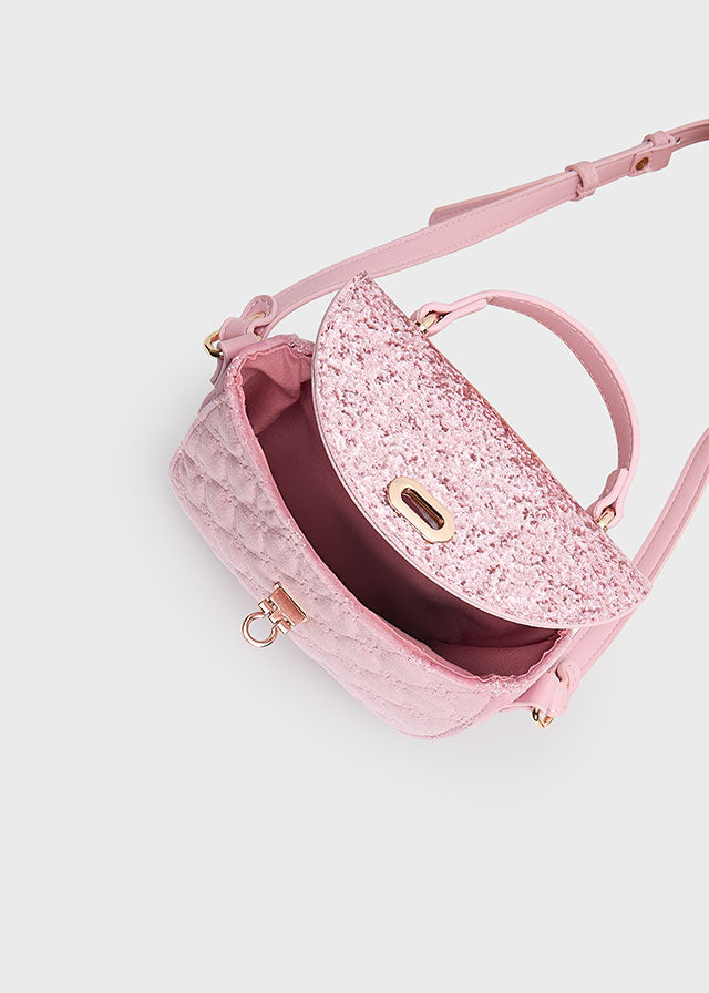 Veske med glitter rosa
