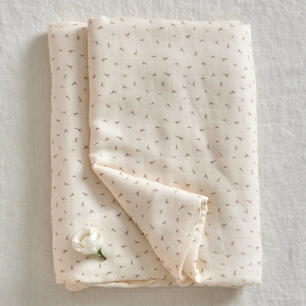 Poppy Muslin Blanket Poppy In Bloom