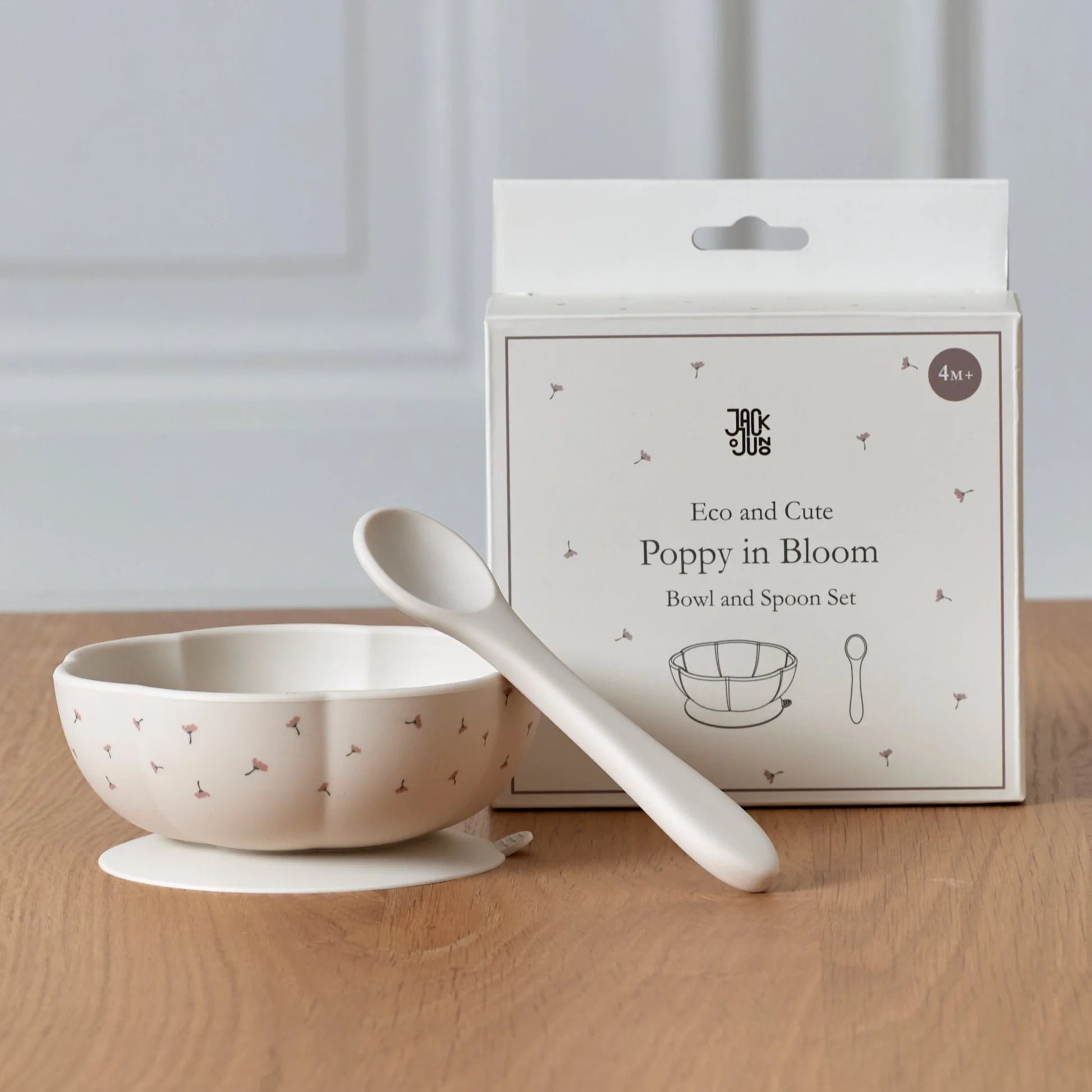 Bowl & Spoon Set Poppy In Bloom