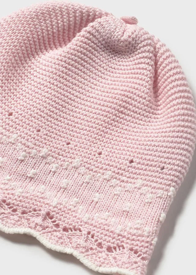 Tredelt strikket sett rosa