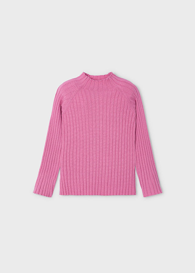 Ribbestrikket mockneck