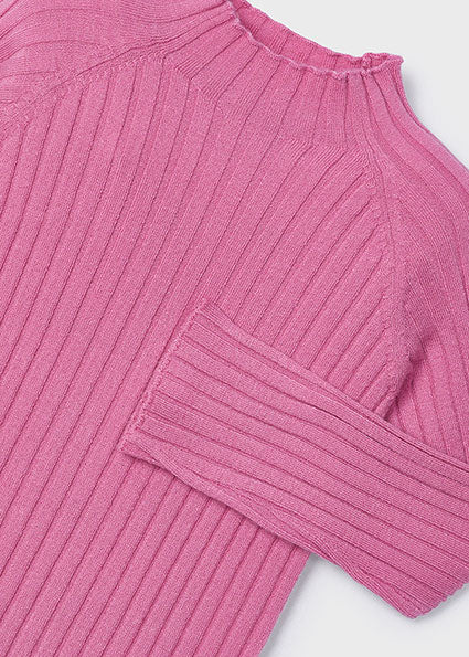 Ribbestrikket mockneck