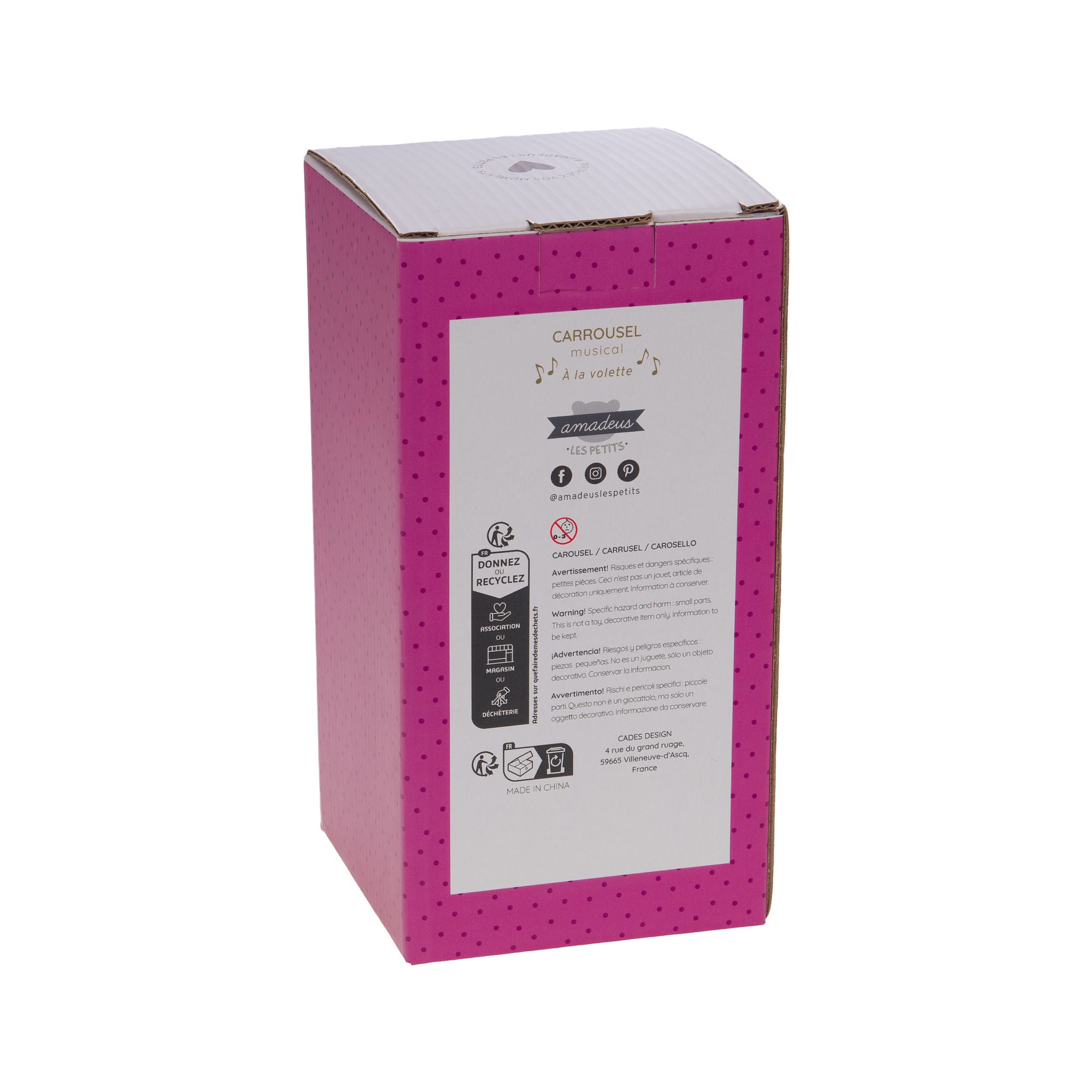 Karusell rosa og lilla