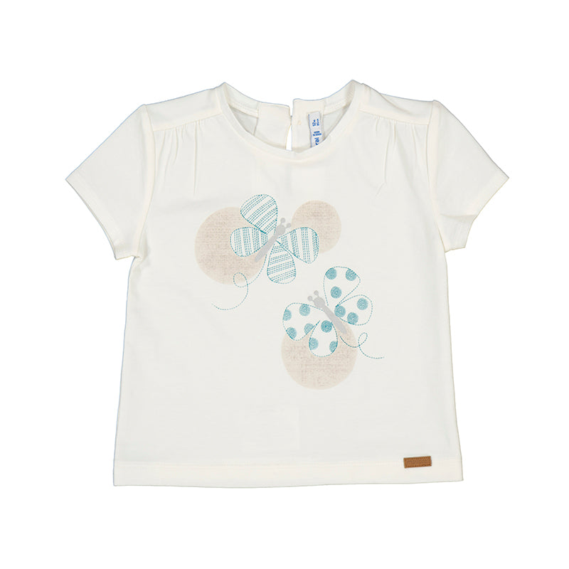 T-skjorte med sommerfuglprint