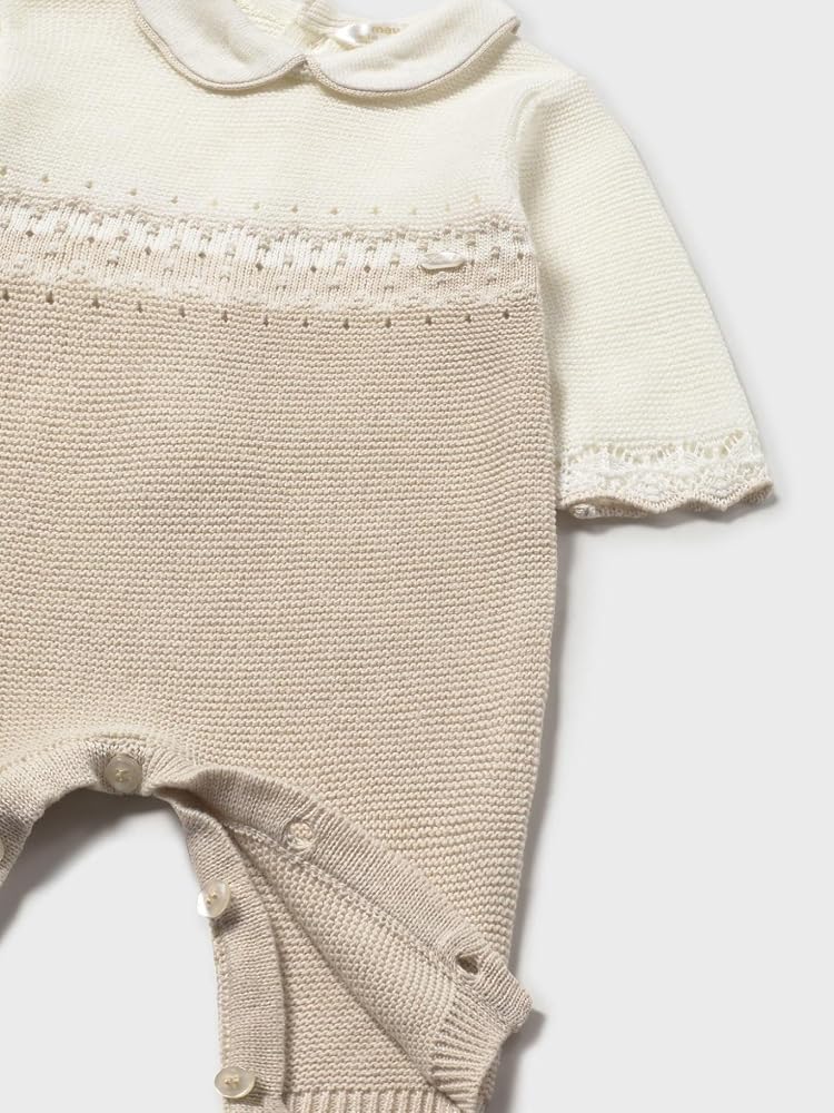 Heldress med krage beige