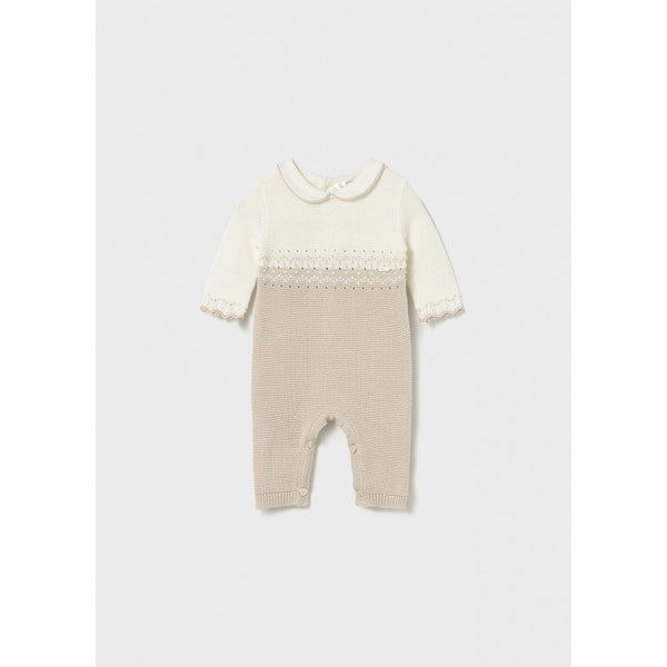 Heldress med krage beige