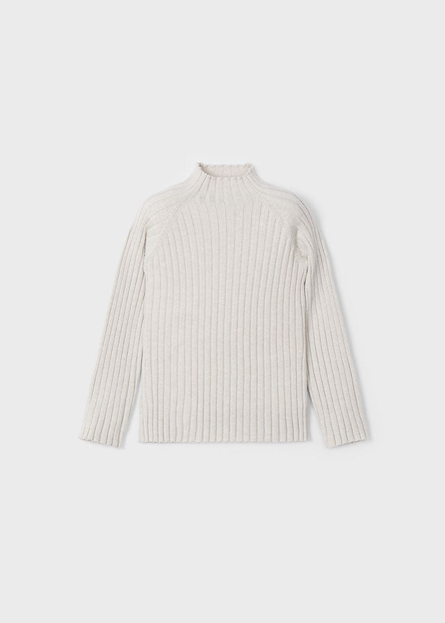 Ribbestrikket mockneck