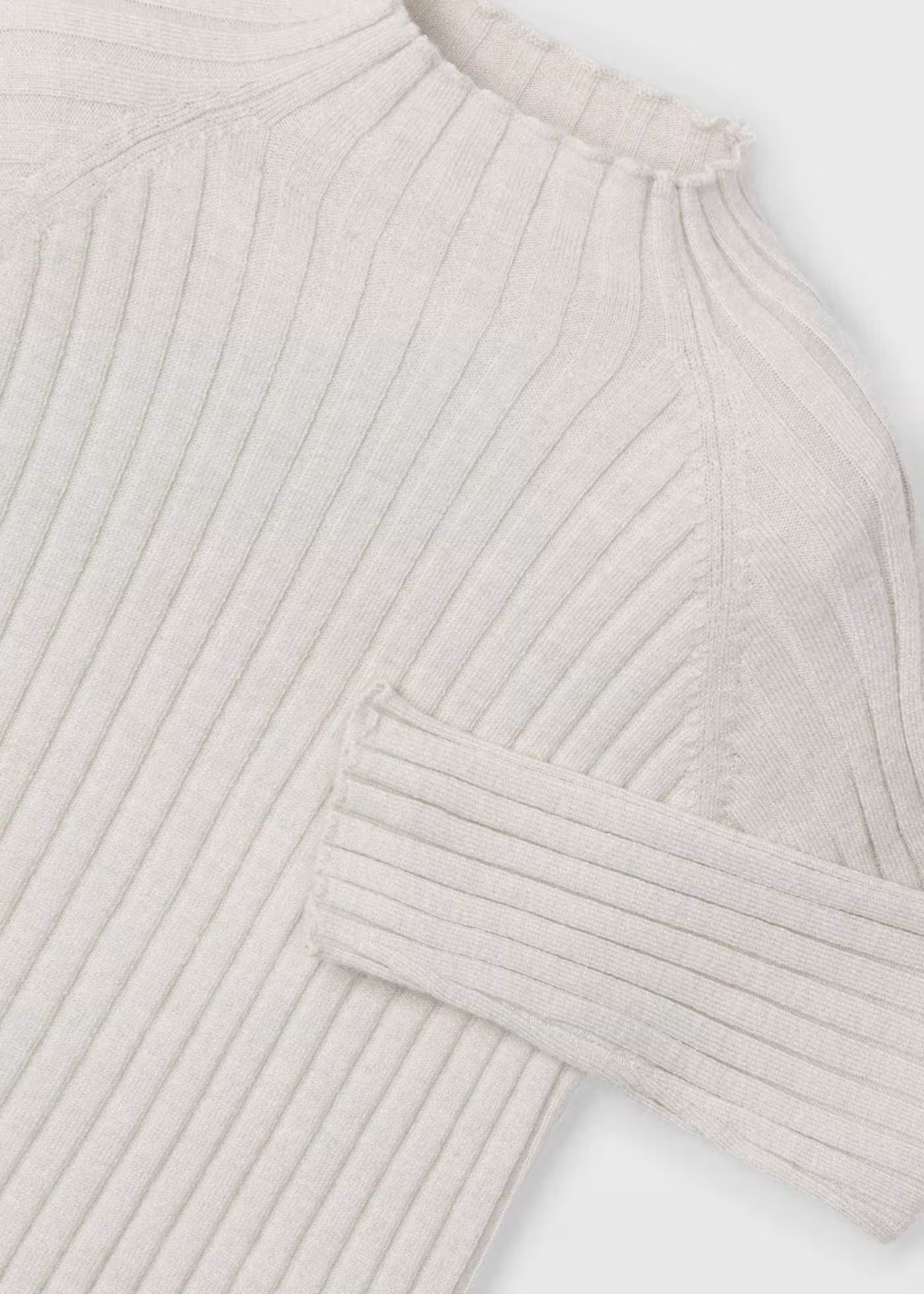 Ribbestrikket mockneck