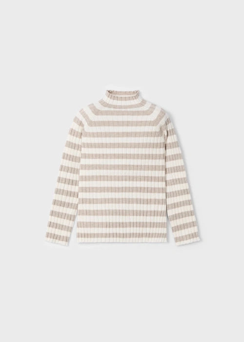 Ribbestrikket mockneck