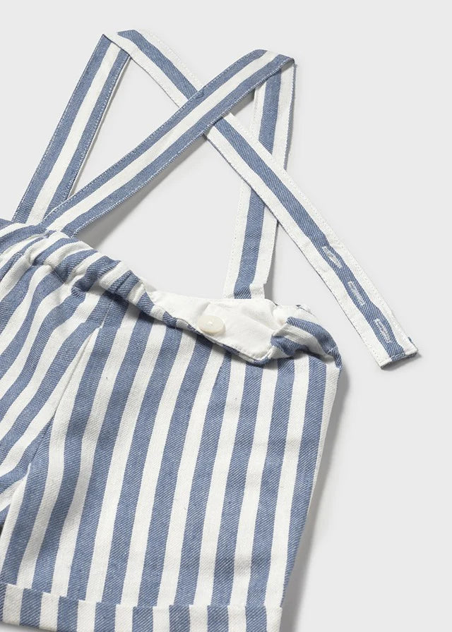Seleshorts og skjorte med sløyfe linblanding