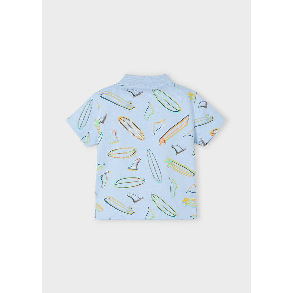 Polo-skjorte med sommerprint surf