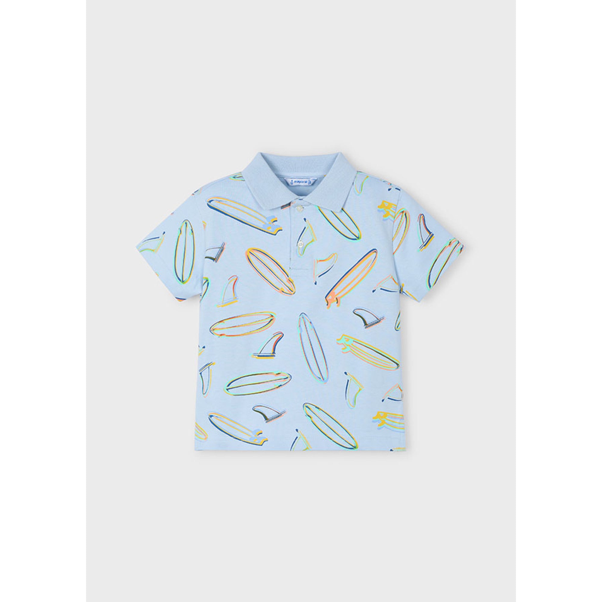 Polo-skjorte med sommerprint surf