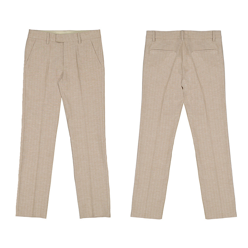 Dressbukser lin Sand